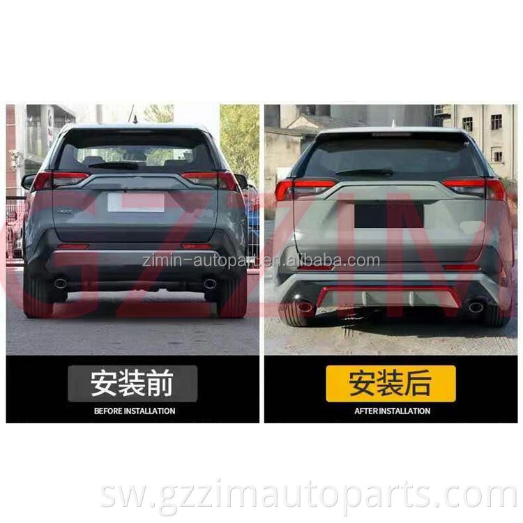 Mbele na nyuma bumper walinzi bumper walinzi iliongoza bumper kwa Rav 4 2020+